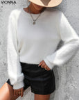 Razelle - Pull en peluche tendance