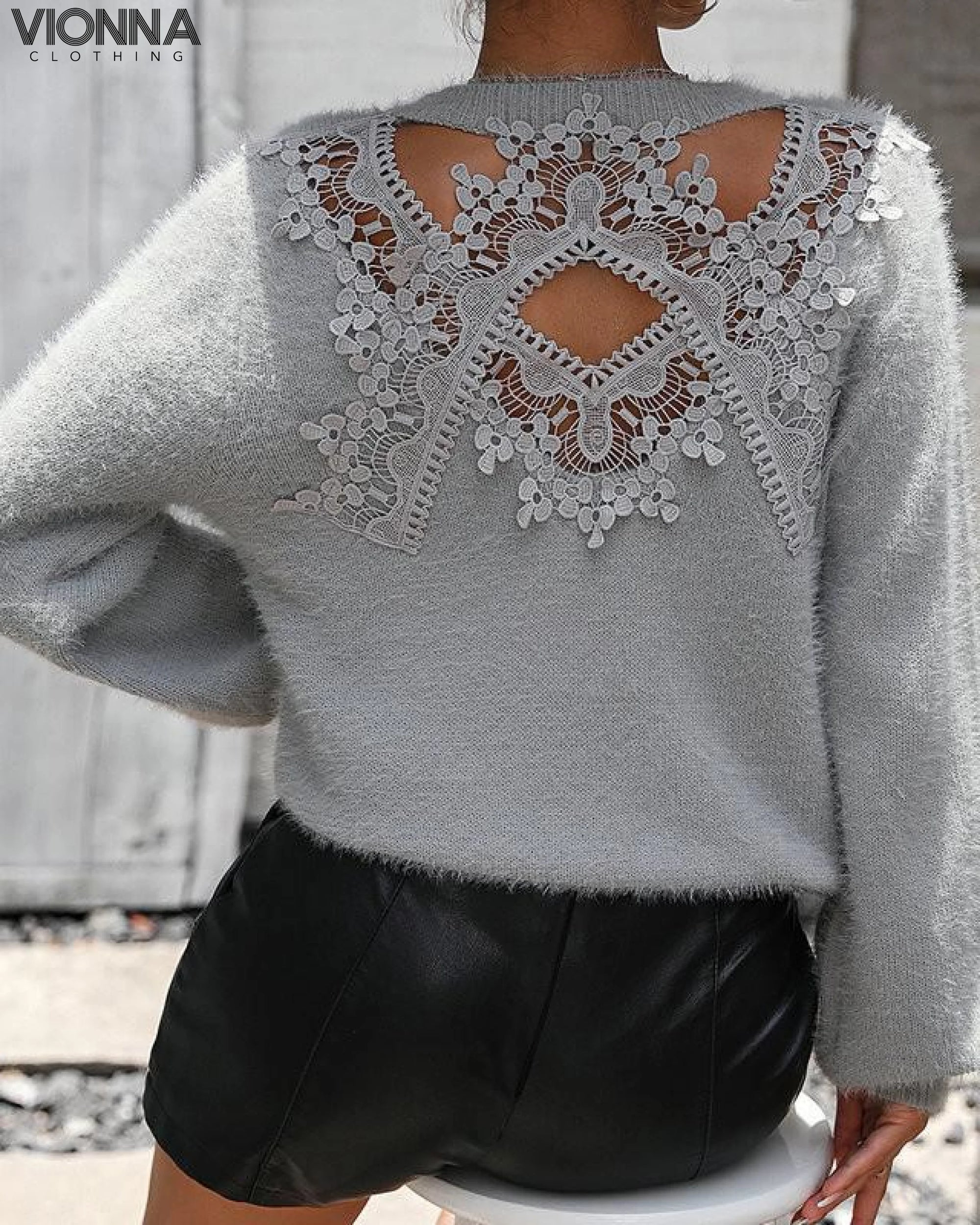 Razelle - Pull en peluche tendance