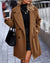 Sally - Manteau fourreau en laine tendance / Manteau Xs
