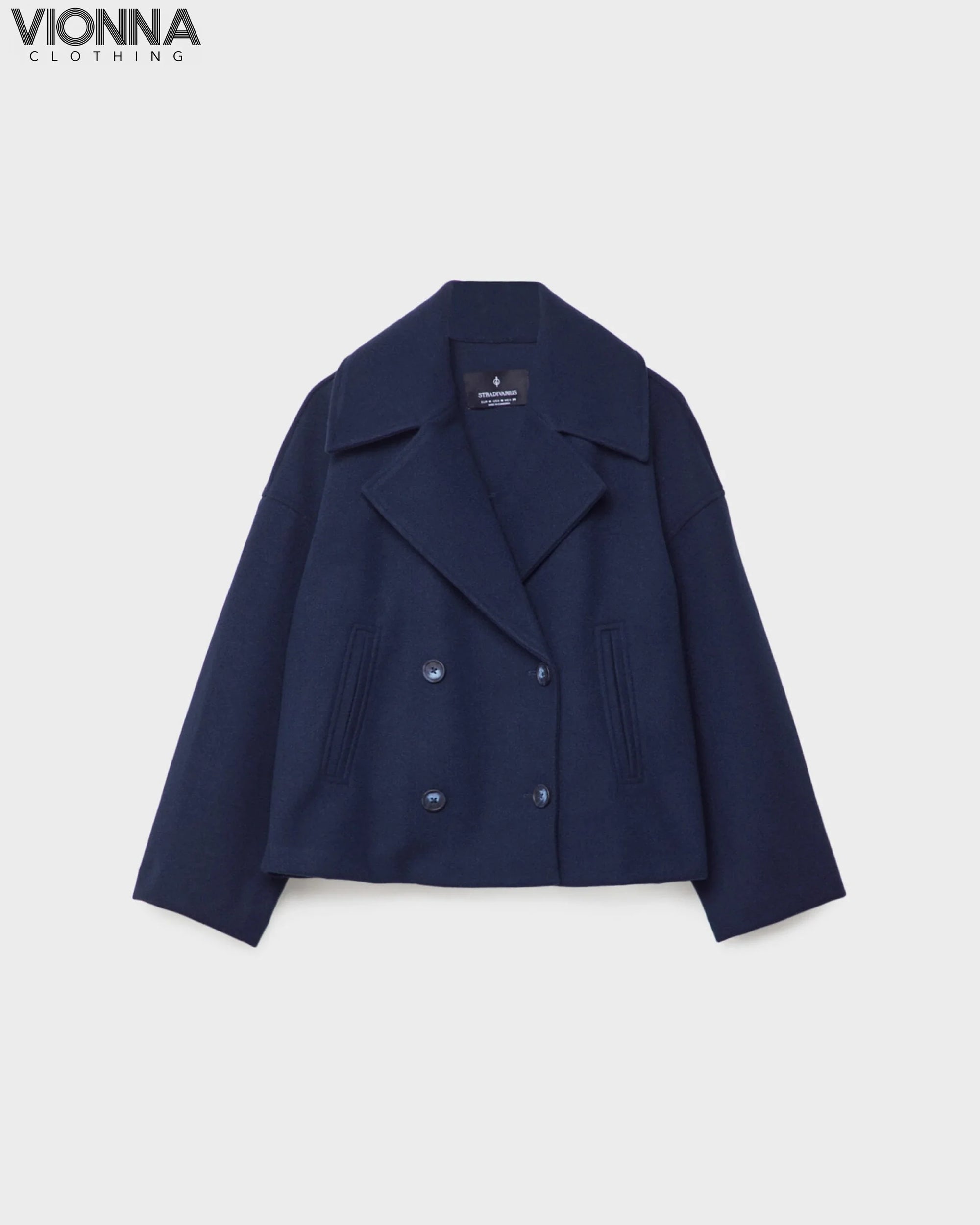 Veste courte en laine à double boutonnage | Mélange de laine Vêtements et accessoires élégants et intemporels > Vêtements