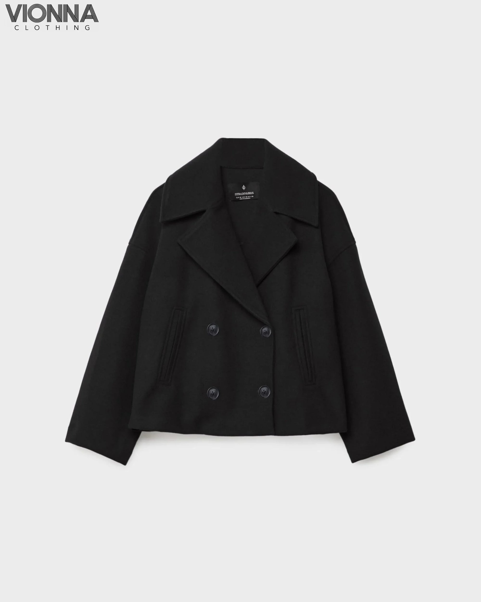 Veste courte en laine à double boutonnage | Mélange de laine Vêtements et accessoires élégants et intemporels > Vêtements