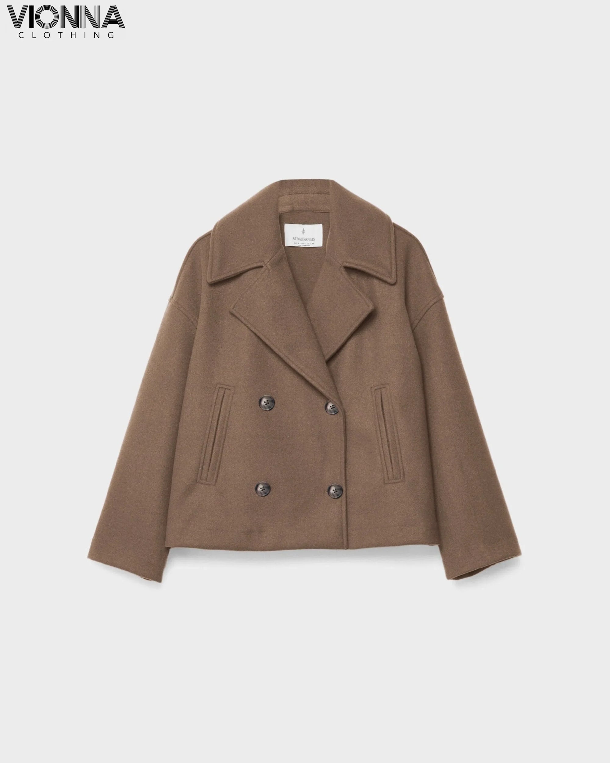 Veste courte en laine à double boutonnage | Mélange de laine Vêtements et accessoires élégants et intemporels > Vêtements