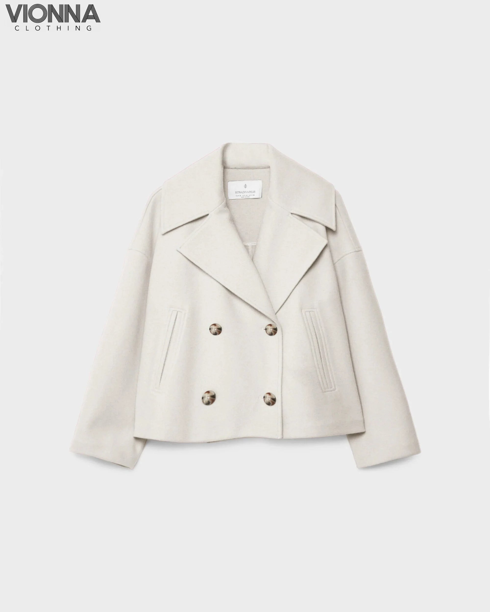 Veste courte en laine à double boutonnage | Mélange de laine Vêtements et accessoires élégants et intemporels > Vêtements