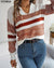 Silvija - Pull rayé Orange / Xs Pull