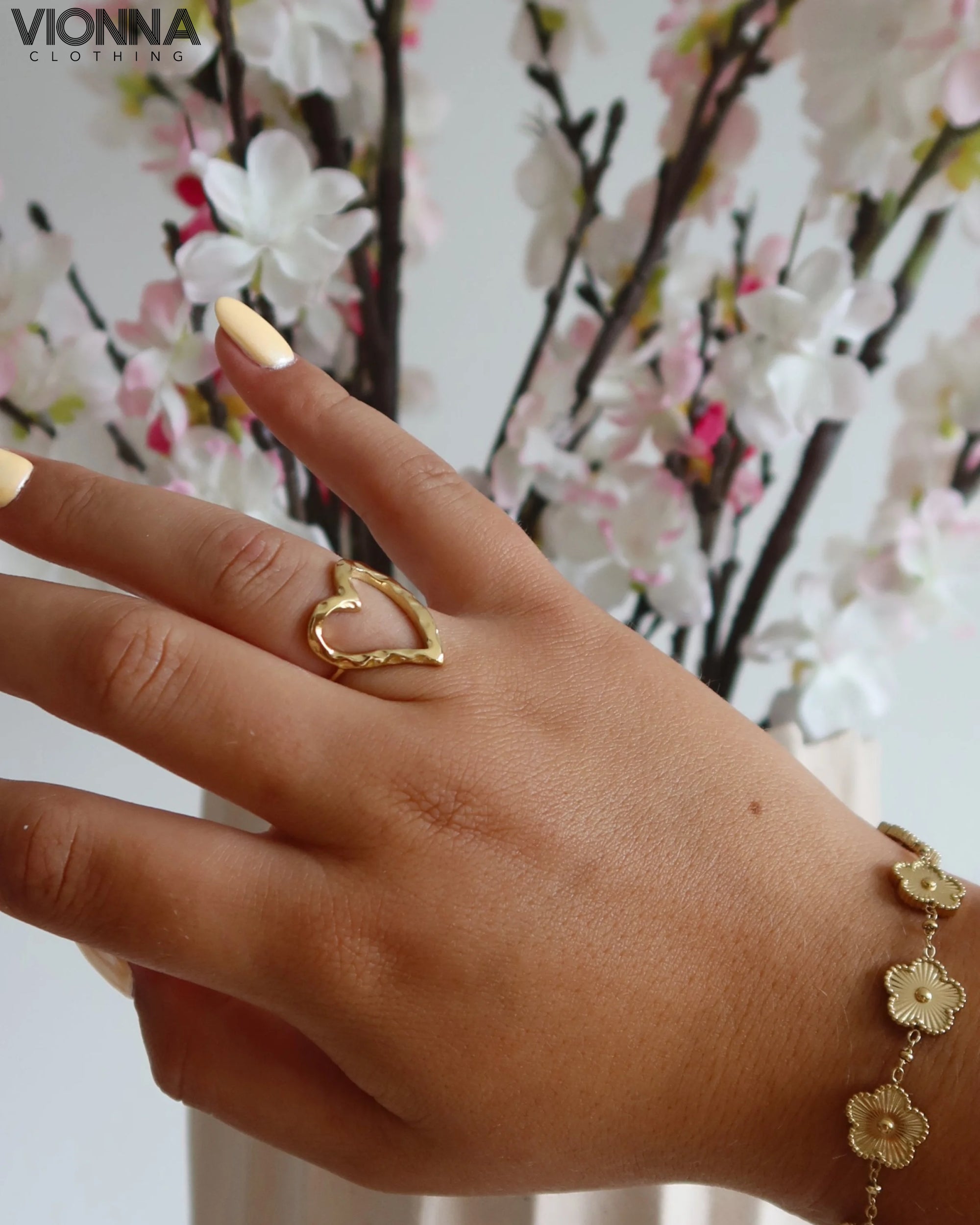 Bague coeur ouvert | Or