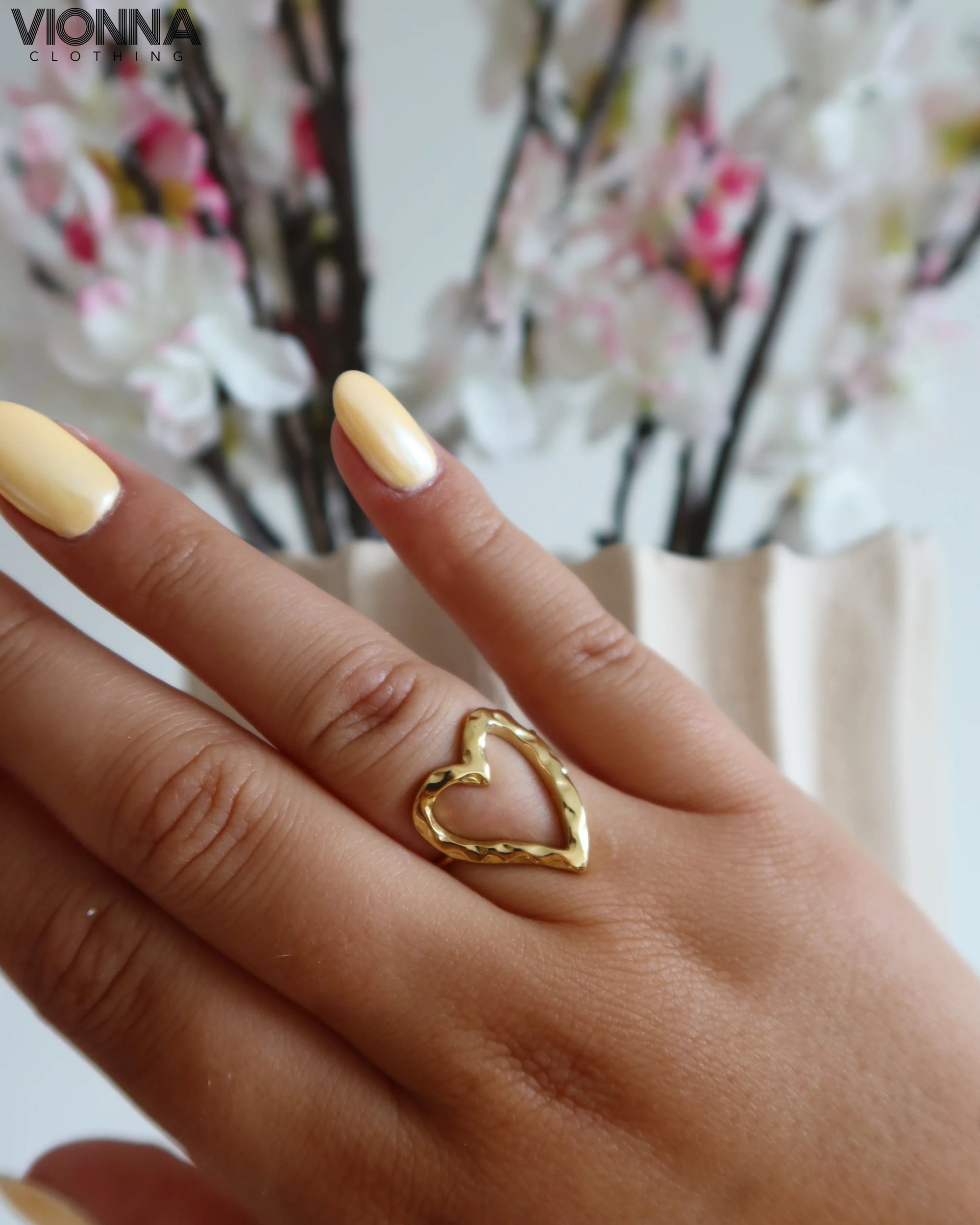 Bague coeur ouvert | Or
