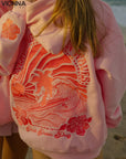 Sweat à capuche à imprimé graphique vibrant | coton confortable coloré Vêtements et accessoires > Vêtements