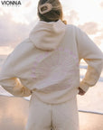 Sweat à capuche à imprimé graphique vibrant | coton confortable coloré Vêtements et accessoires > Vêtements