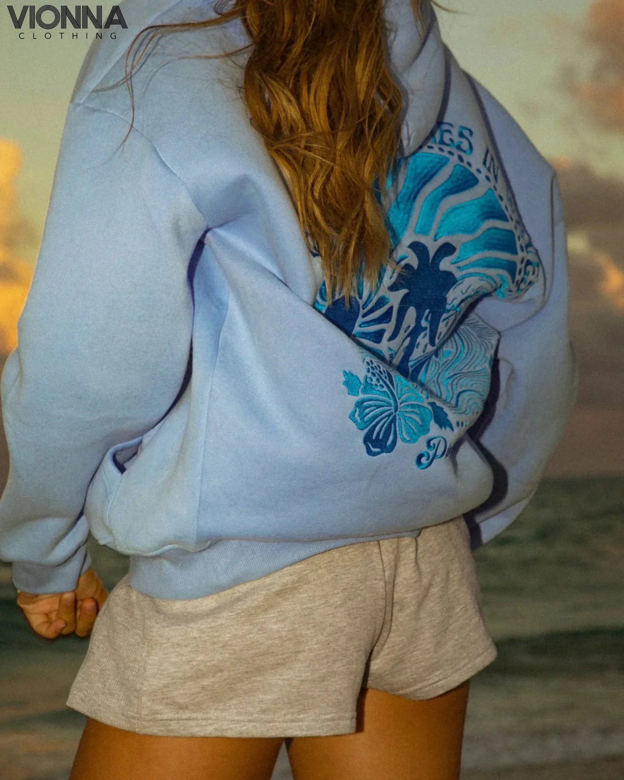 Sweat à capuche à imprimé graphique vibrant | coton confortable coloré Vêtements et accessoires > Vêtements