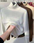 Sophie - Pull d'automne doux et chaud blanc / S