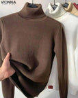 Sophie - Pull d'automne doux et chaud Marron / S
