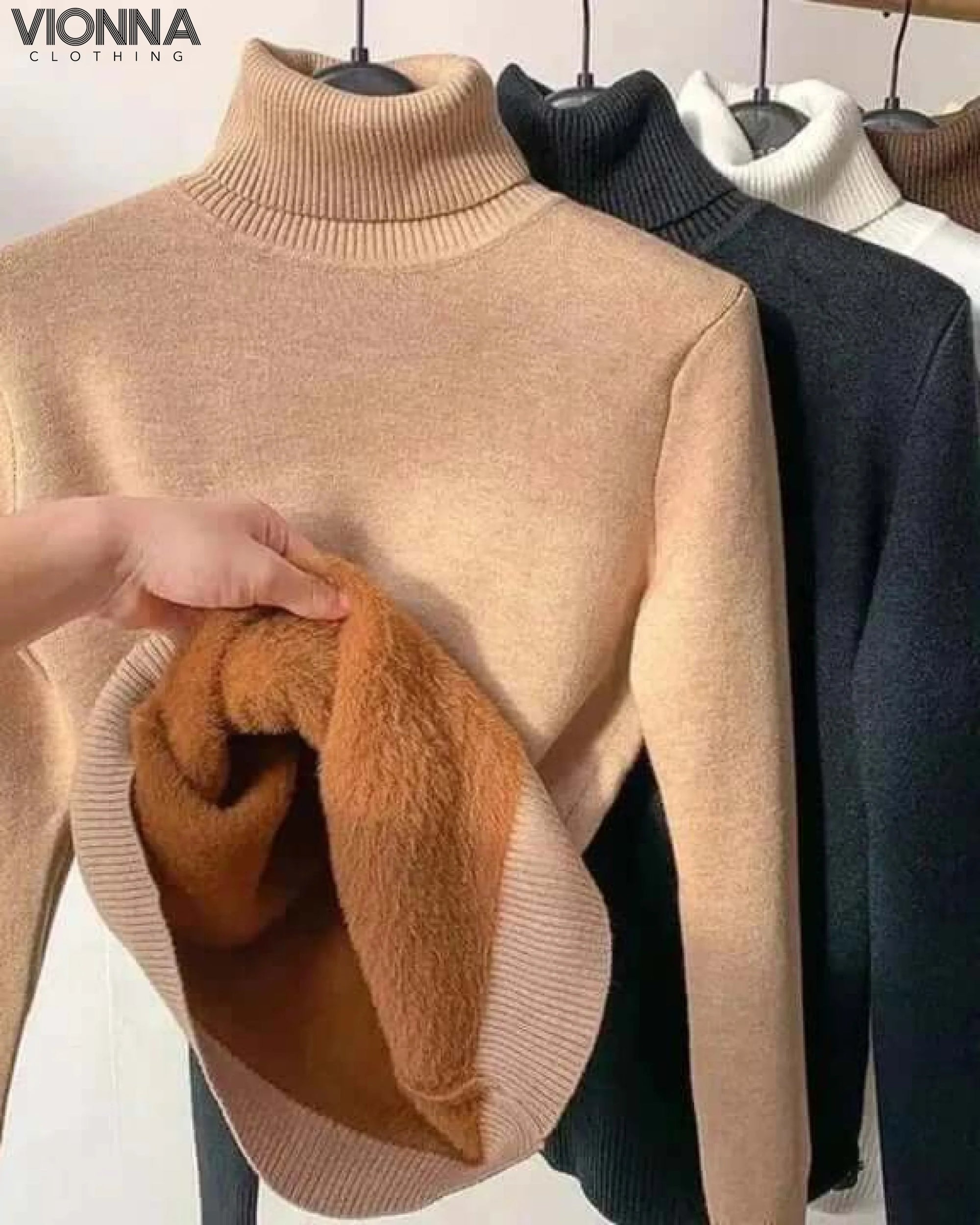 Sophie - Pull d'automne doux et chaud Beige / S